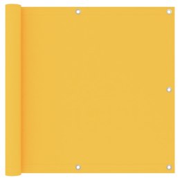 VidaXL Parawan balkonowy, żółty, 90x600 cm, tkanina Oxford