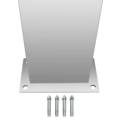 VidaXL Prysznic ogrodowy ze stali nierdzewnej, zakrzywiony