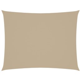ŻAGIEL PRZECIWSŁONECZNY WODOODPORNY OGRODOWY MARKIZA TARAS PROSTOKĄTNY 4X5 M BEŻOWY