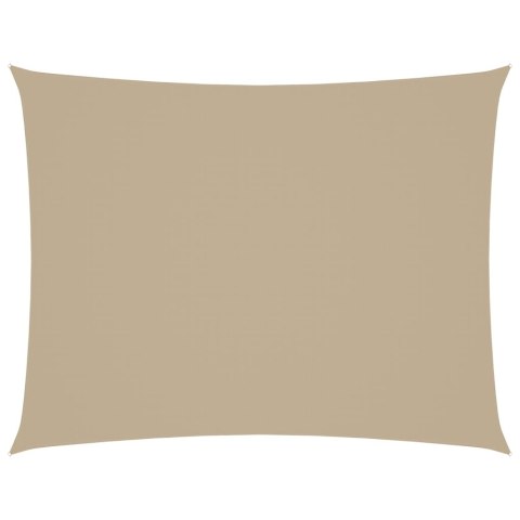 ŻAGIEL PRZECIWSŁONECZNY WODOODPORNY OGRODOWY MARKIZA TARAS PROSTOKĄTNY 4X5M BEŻOWY