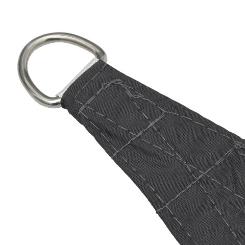 ŻAGIEL PRZECIWSŁONECZNY WODOODPORNY OGRODOWY MARKIZA TARAS TRÓJKĄTNY 5X5X6M ANTRACYT