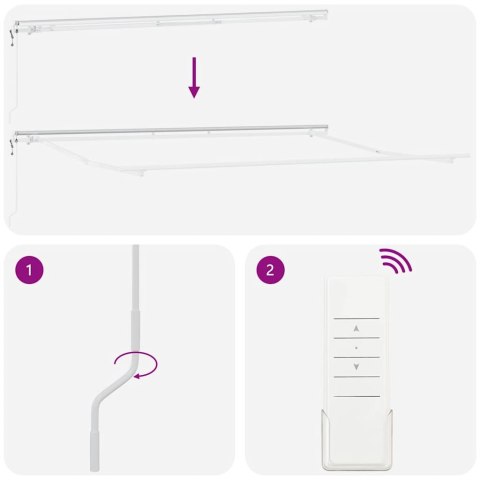 AUTOMATYCZNA MARKIZA ANTRACYTOWO-BIAŁA 450X300CM