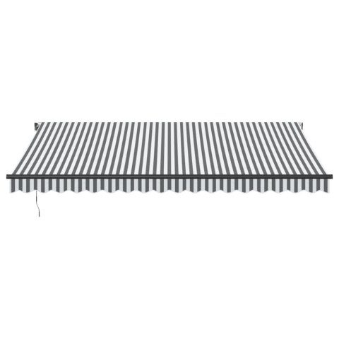 AUTOMATYCZNA MARKIZA ANTRACYTOWO-BIAŁA 450X350CM
