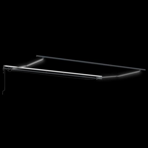 AUTOMATYCZNA MARKIZA Z LED ANTRACYTOWO-BIAŁA 450X300CM