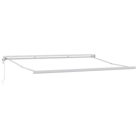 ZWIJANA MARKIZA ANTRACYTOWO-BIAŁA 4,5X3M TKANINA I ALUMINIUM