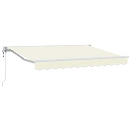 MARKIZA ZWIJANA KREMOWY 300X200CM POLIESTER I METAL