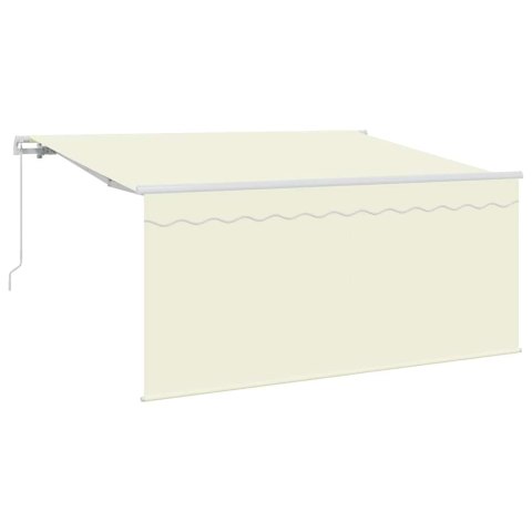 MARKIZA ZWIJANA KREMOWY 300X200CM POLIESTER I ALUMINIUM