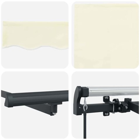 MARKIZA ZWIJANA KREMOWY 300X200CM TKANINA