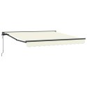 MARKIZA ZWIJANA KREMOWY 350X250CM POLIESTER I METAL