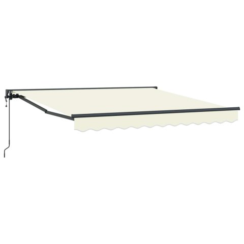 MARKIZA ZWIJANA KREMOWY 350X250CM POLIESTER I METAL