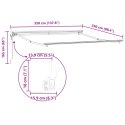 MARKIZA ZWIJANA KREMOWY 350X250CM POLIESTER I METAL
