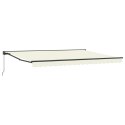 MARKIZA ZWIJANA KREMOWY 450 × 300CM POLIESTER I METAL