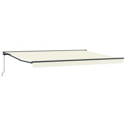 MARKIZA ZWIJANA KREMOWY 450 × 300CM POLIESTER I METAL