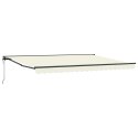 MARKIZA ZWIJANA KREMOWY 450 × 300CM POLIESTER I METAL