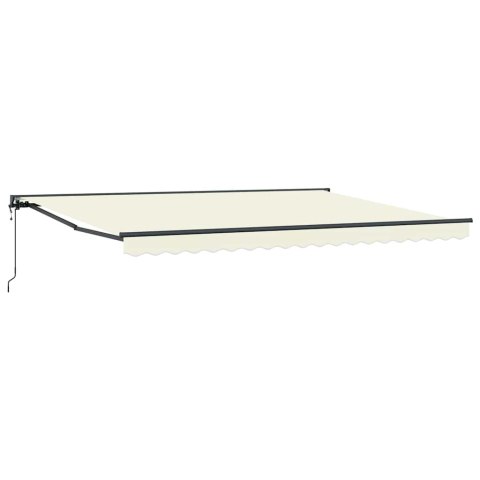 MARKIZA ZWIJANA KREMOWY 450 × 300CM POLIESTER I METAL