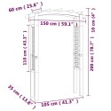 PERGOLA W KSZTAŁCIE ŁUKU 150X 60X 210CM DREWNO