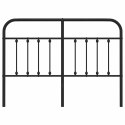 VidaXL Metalowe wymienne wezgłowie, czarne, 150 cm