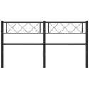 VidaXL Metalowe wymienne wezgłowie, czarne, 150 cm