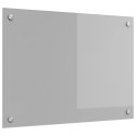 VidaXL Przód kuchenny Jasnoszary 70 x 50 cm szkło hartowane