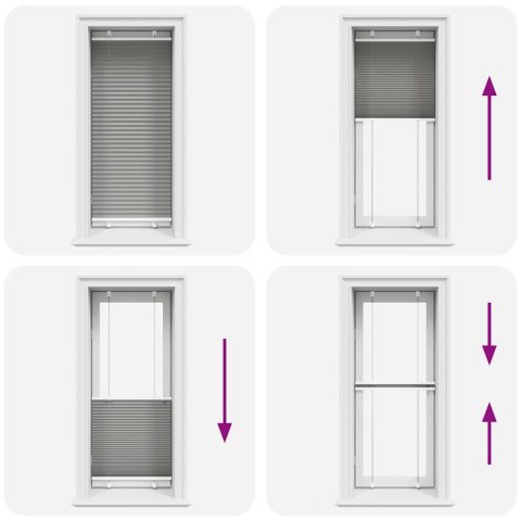 VidaXL Roleta plisowana antracytowa 55x100 cm Szerokość tkaniny 54,4cm