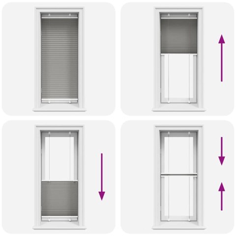 VidaXL Roleta plisowana antracytowa 60x100 cm Szerokość tkaniny 59,4cm