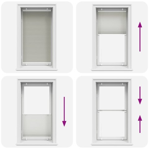 VidaXL Roleta plisowana jasnoszara 75x100 cm Szerokość tkaniny 74,4 cm