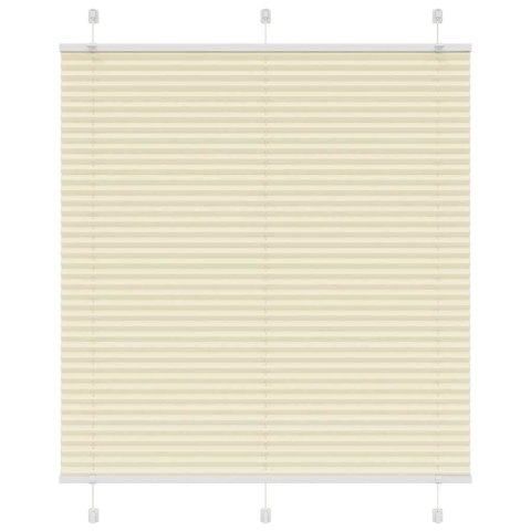 VidaXL Roleta plisowana kremowa 120x150 cm Szerokość tkaniny 119,4cm