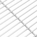 VidaXL Ruszt grillowy Srebrny 40 x 30 cm Stal nierdzewna