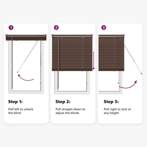 ŻALUZJA WENECKA CIEMNOBRĄZOWY ZE WZOREM 213X160CM PVC