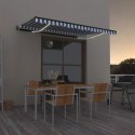 AUTOMATYCZNIE ZWIJANA MARKIZA LED I CZUJNIK WIATRU 450X350CM