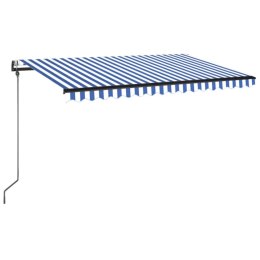 AUTOMATYCZNIE ZWIJANA MARKIZA LED I CZUJNIK WIATRU 450X350CM