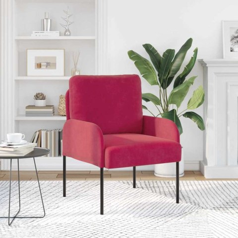 KANAPY Z PODUSZKĄ 55CM CZERWONE WINO SKLEJKA