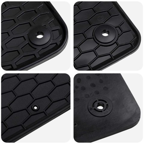 VidaXL Mata samochodowa 4 pcs Czarny Škoda SUPERB III / iV TPE