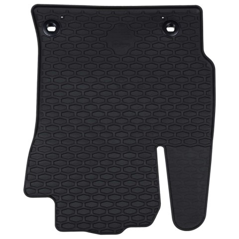 VidaXL Mata samochodowa 4 pcs Czarny TPE