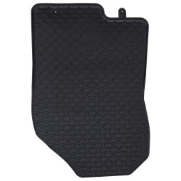 VidaXL Mata samochodowa 4 pcs Czarny TPE