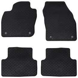 VidaXL Mata samochodowa 4 pcs Czarny VW T-CROSS TPE