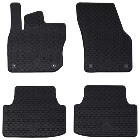 VidaXL Mata samochodowa 4 pcs Czarny VW TIGUAN TDI TPE