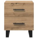 SZAFKA NOCNA 2 PCS DĄB RZEMIEŚLNICZY 40X 35X 47,5CM