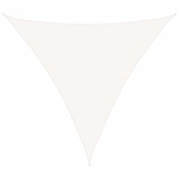 ŻAGIEL PRZECIWSŁONECZNY OGRODOWY MARKIZA TARAS TRÓJKĄTNY 5X5X5 M BIAŁY