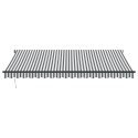 AUTOMATYCZNA MARKIZA OGRODOWA Z LED ANTRACYTOWO-BIAŁA 450X350CM
