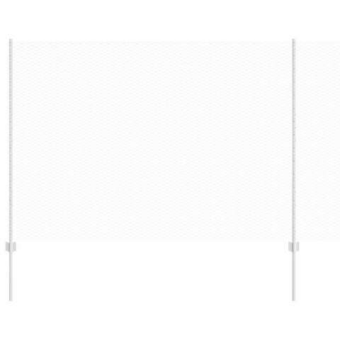 OGRODZENIE Z SŁUPKIEM SREBRNY 1,6X 50M STAL