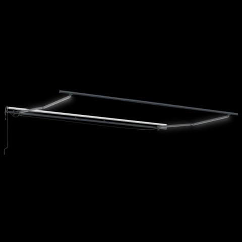 MARKIZA OGRODOWA ELEKTRYCZNA 400X350 CM BIAŁA Z PILOTEM ZWIJANA OCHRONA UV