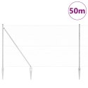 SŁUPEK OGRODZENIOWY. SREBRNY 50X 1,6M (SIATKA 36MM) STAL