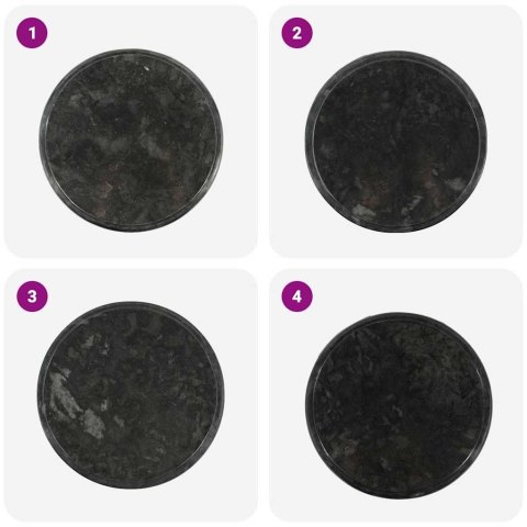 BLAT DO STOŁU CZARNY Ø40X2,5CM MARMUR