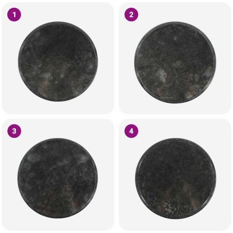 BLAT DO STOŁU CZARNY Ø50X2,5CM MARMUR