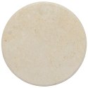 BLAT DO STOŁU KREMOWY Ø60X2,5CM MARMUR