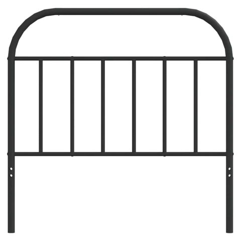 VidaXL Metalowe wymienne wezgłowie, czarne, 100 cm