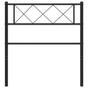 VidaXL Metalowe wymienne wezgłowie, czarne, 90 cm