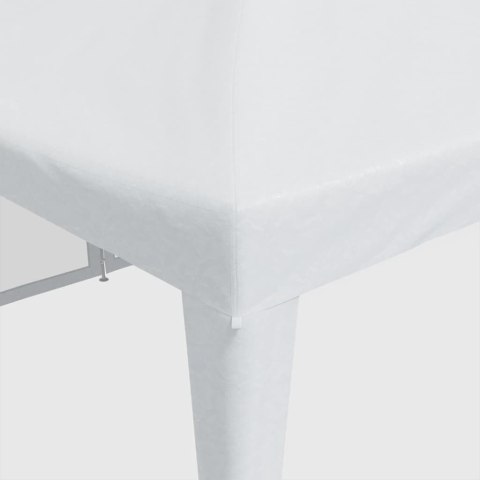 NAMIOT IMPREZOWY Z 12 ŚCIANAMI Z SIATKI BIAŁY 8X4 M HDPE