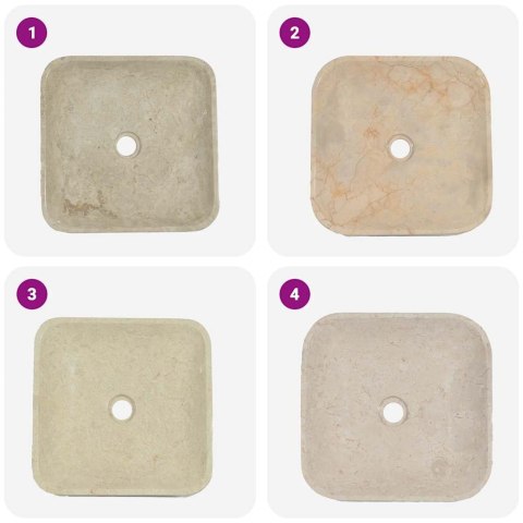 UMYWALKA KREMOWA 40X40X10CM MARMUROWA